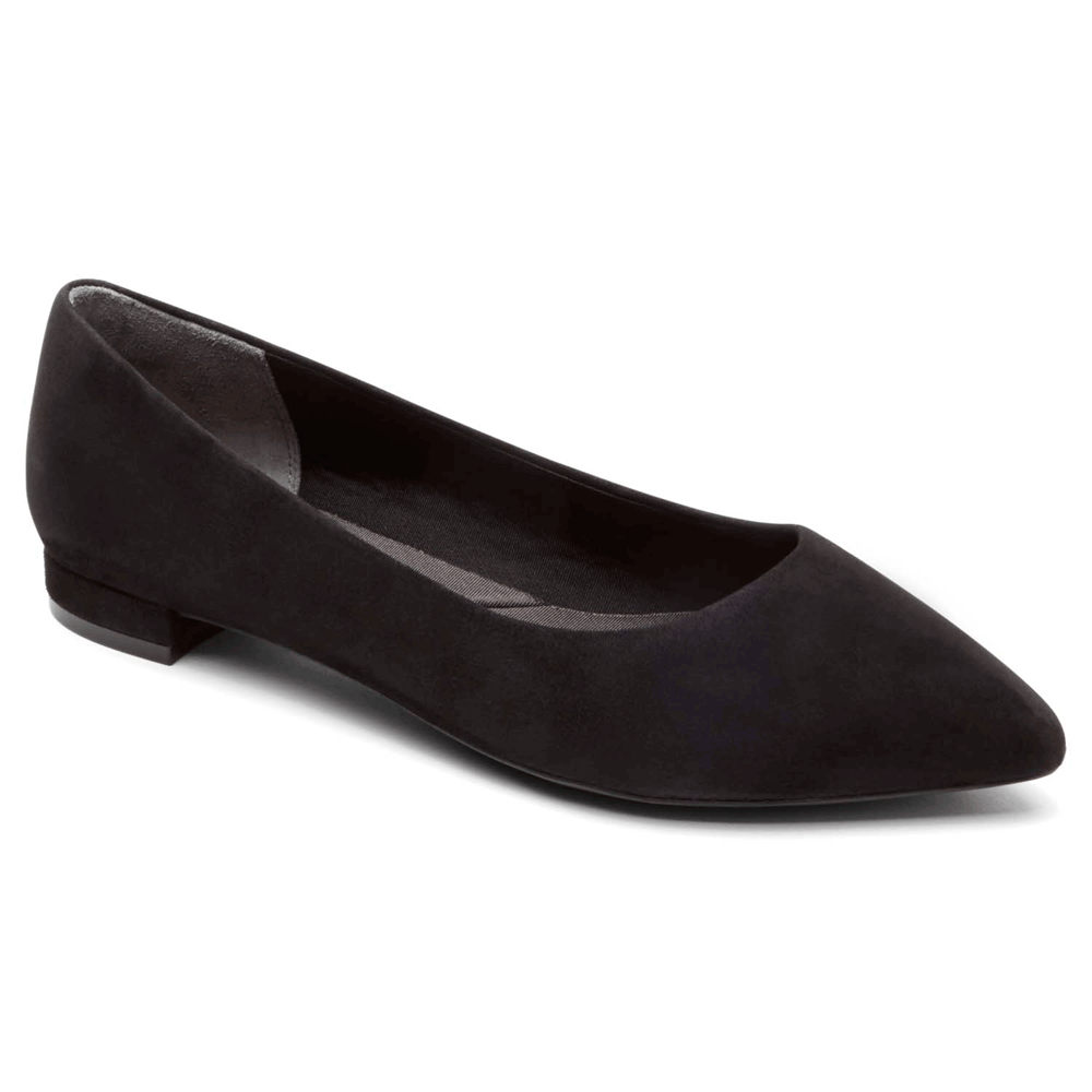 Rockport Womens Ballet Black - Total Motion Adelyn - UK 520-CRKFGD